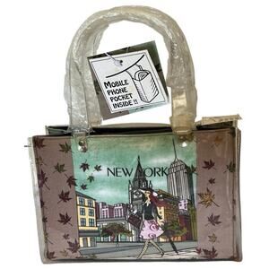 RARE NWT Vintage 90s Y2K Prezzo NY Mag Edition Whimsical Eclectic Purse Handbag